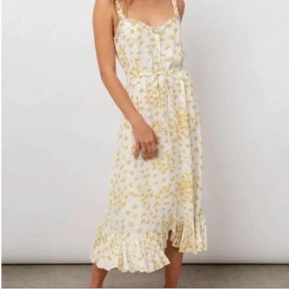 Rails Adalyn floral midi dress in buttercup